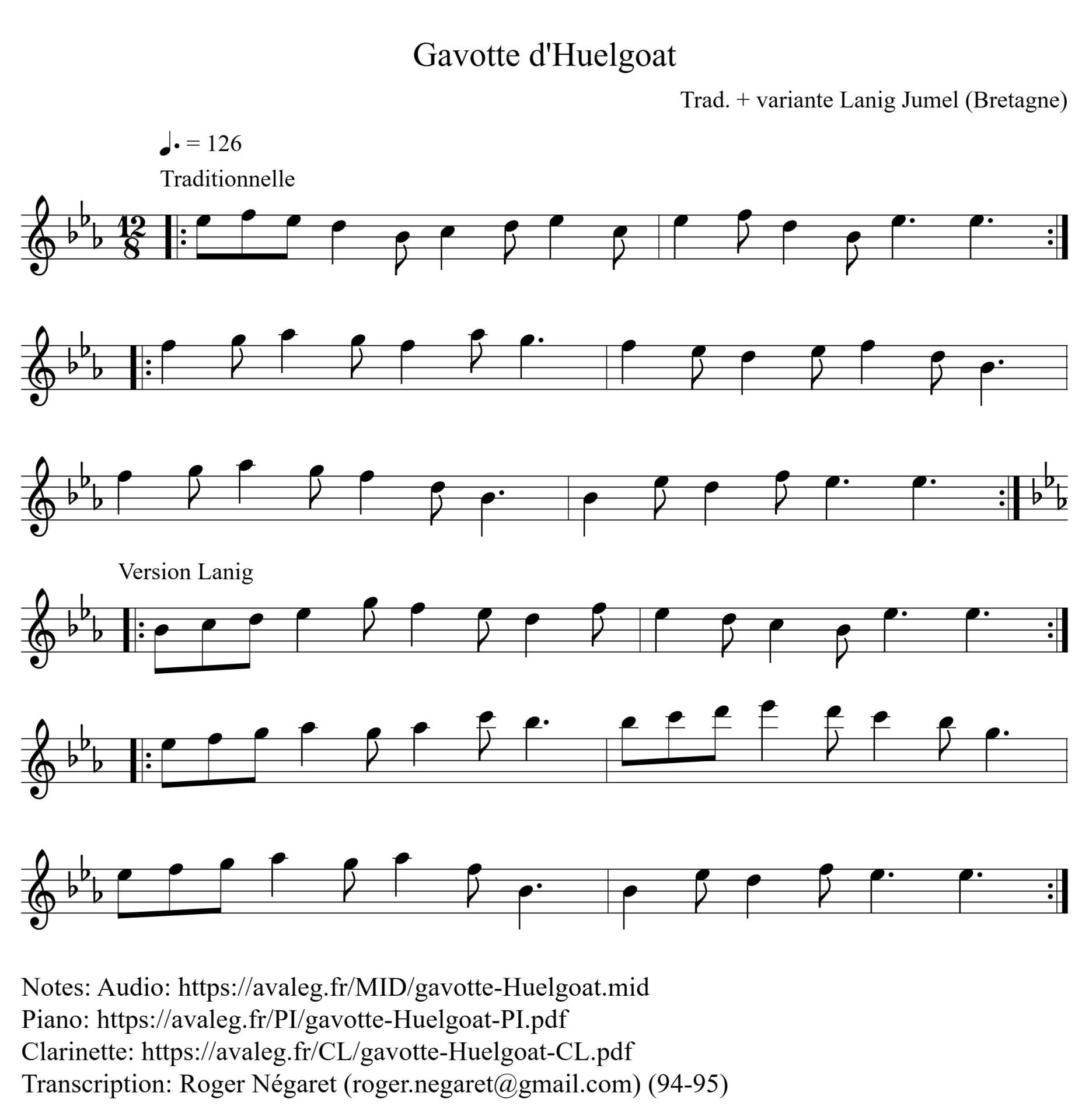 Gavotte d huelgoat